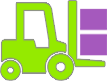 Forklift icon for inventory shopping