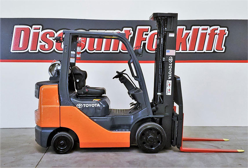 Forklift in retail condition