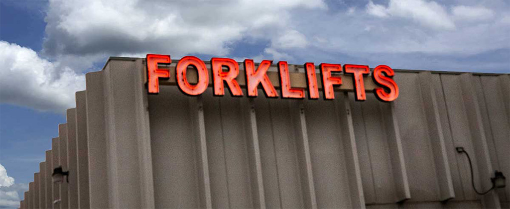 Forklift sign